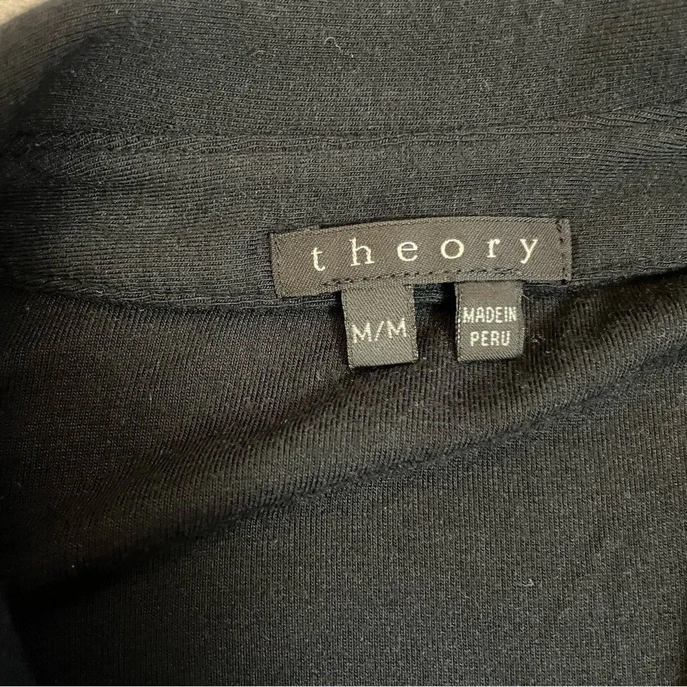 Theory Black Short Sleeve Jersey Shirt Dress Size M - Picture 8 of 9